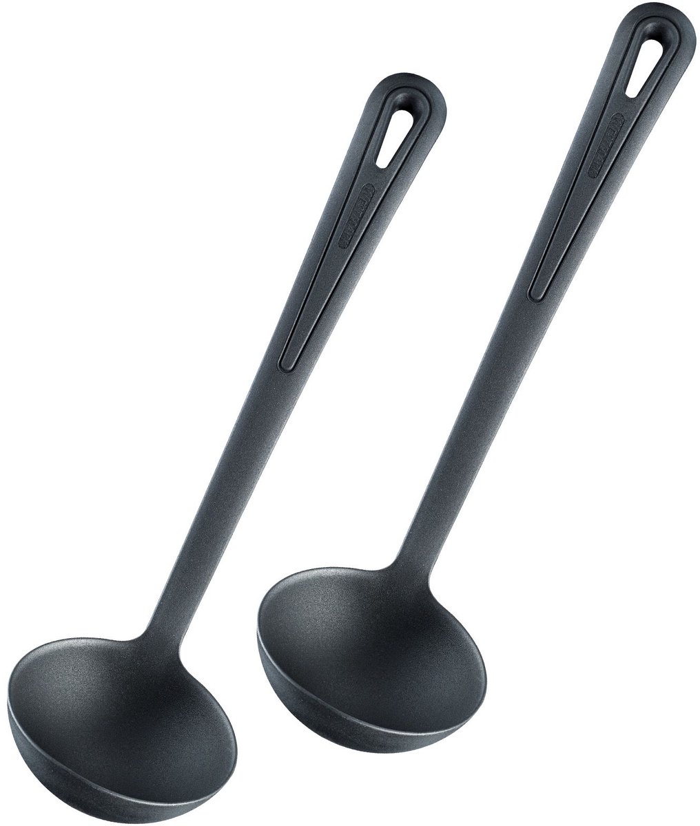 Westmark 2 Soeplepels/Lepel, Lengte: 31,5 cm, Zacht, Zwart, 285622E3