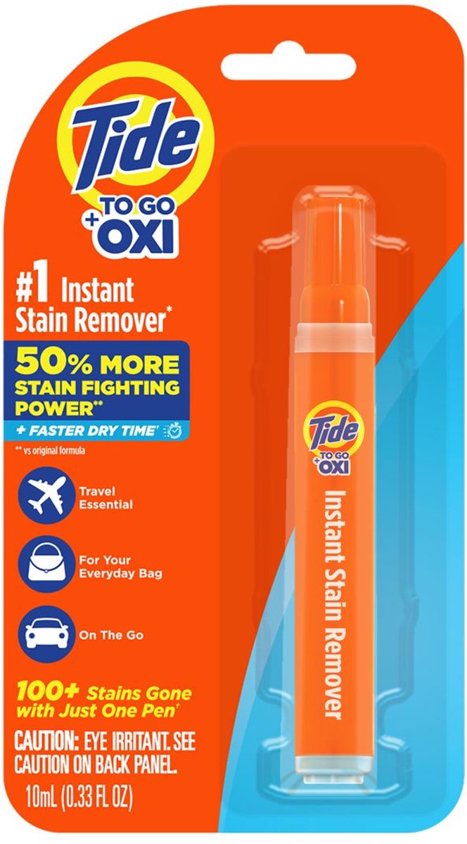 Tide To Go XL Pen – Instant Stain Remover – Travel-Friendly Vlekkenpen voor Kleding