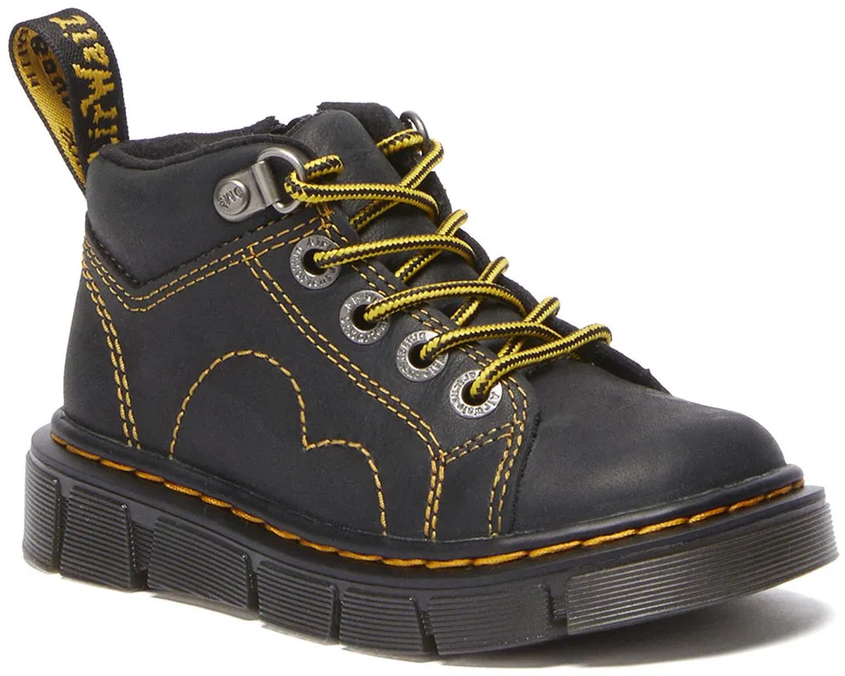 Dr Martens Raffe Church T Laarzen Jongens Meisjes Zwart