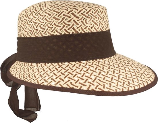 Strohoed, Zomerhoed Voor Dames, Met Strik En Kanten Versiering