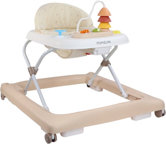 MamaLoes Mikko Beige Baby Walker Loopstoel