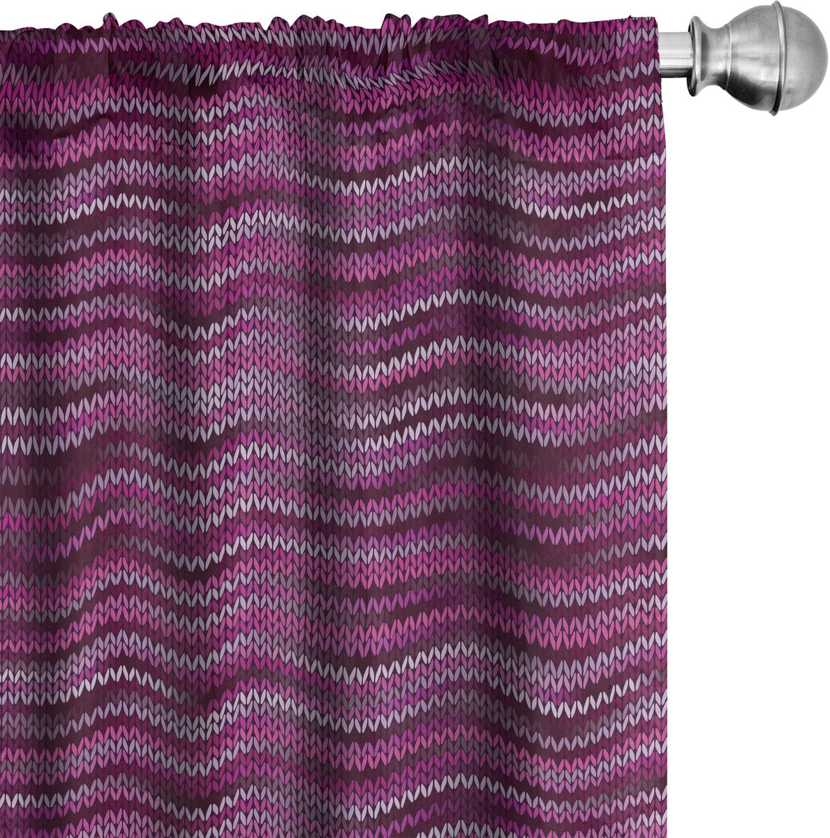 ABAKUHAUS Magenta Voorhangen – 2x75x225 cm – Microfiber halfdonker Fuchsia