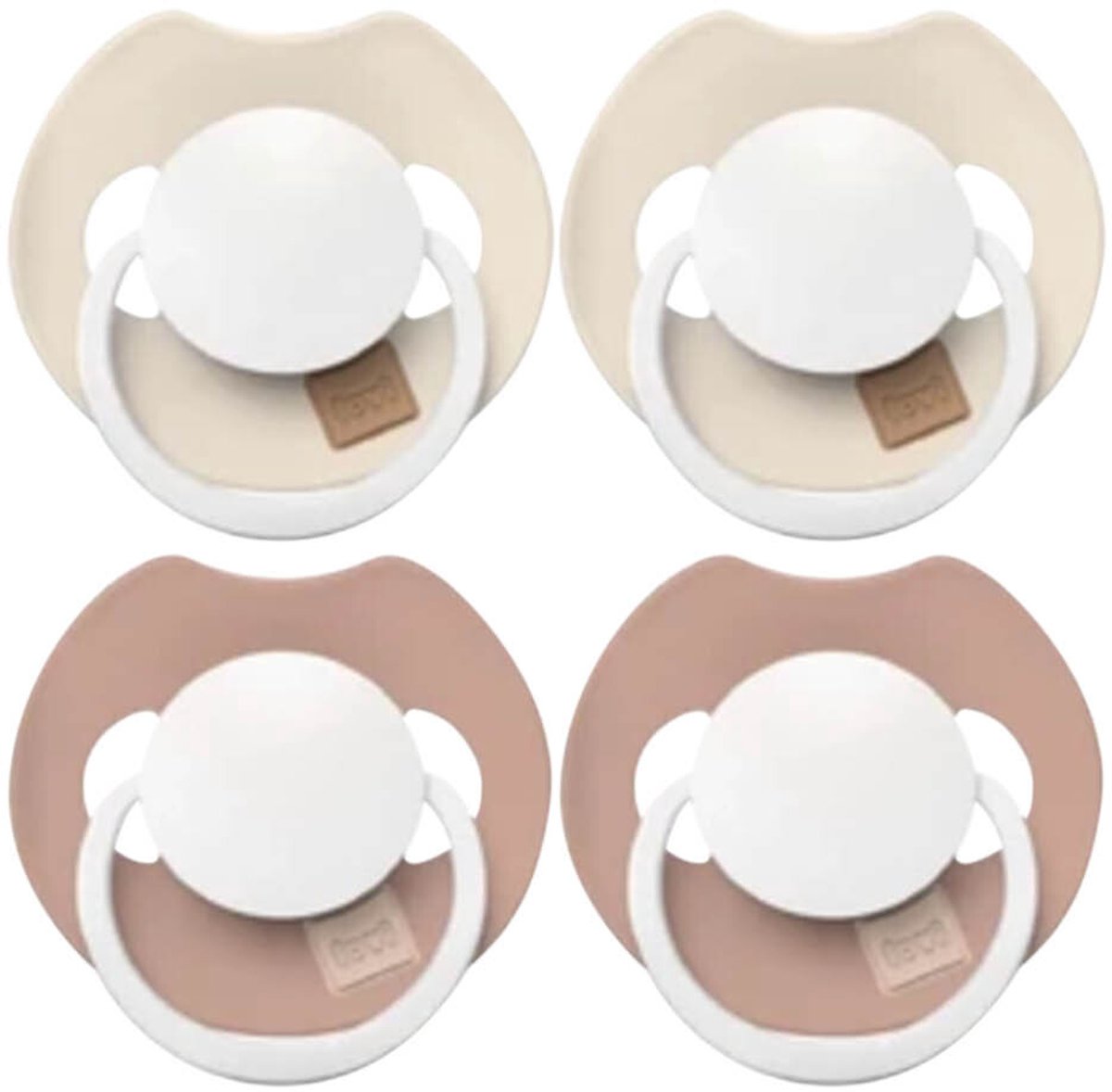 Difrax Fopspeen Prime Glow Dynamic 18+ mnd Ivory Blush - 2 x 2 stuks - Voordeelverpakking