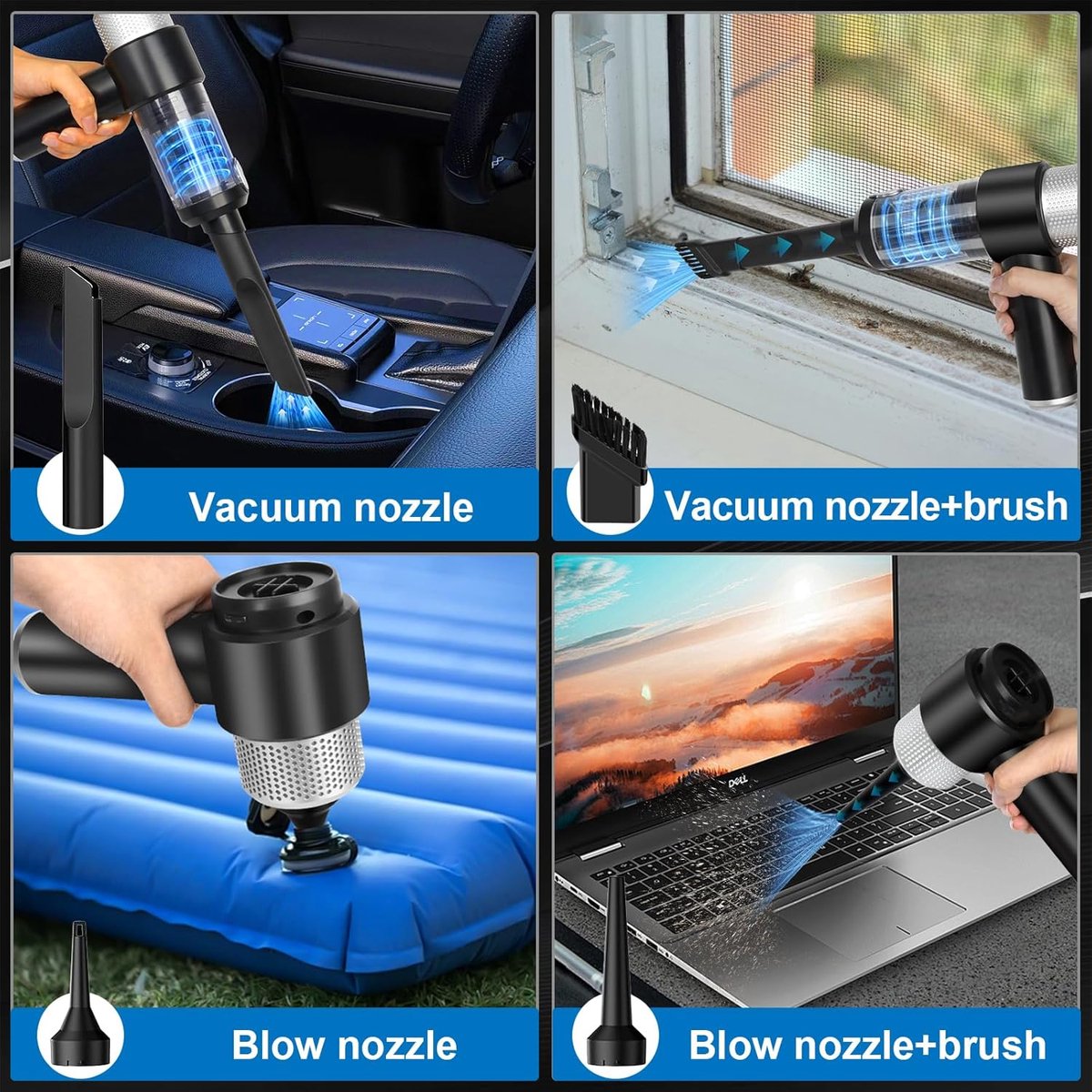 Tongxiang Yonggui Handstofzuiger 15000 PA Draadloos 4-in-1 - afbeelding 2