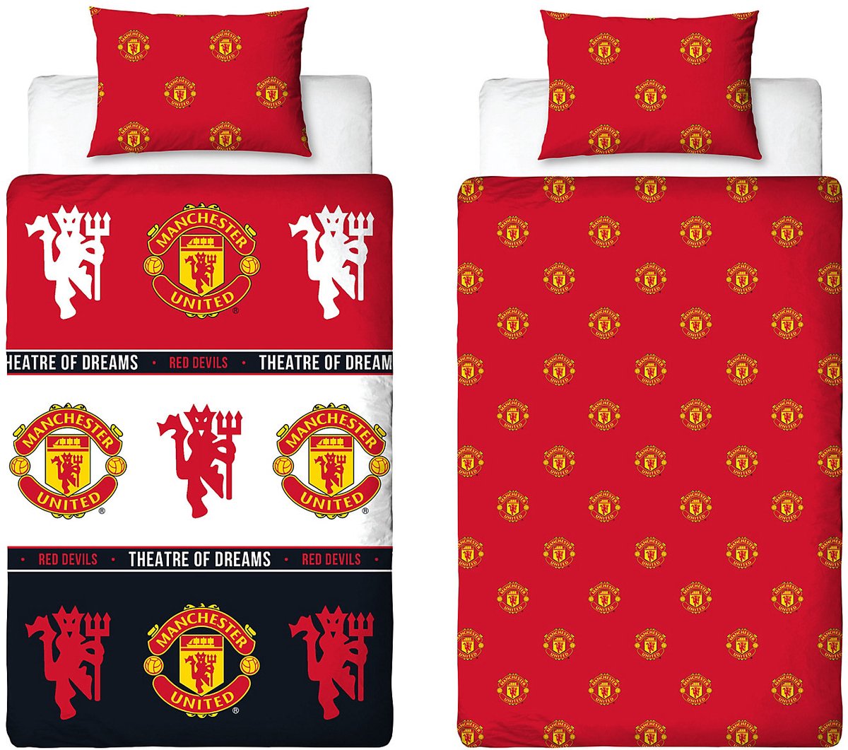 Manchester United Dekbedovertrek - Eenpersoons - Geschikt voor 140 x 200 cm. Man. United F.C. - Dekbed