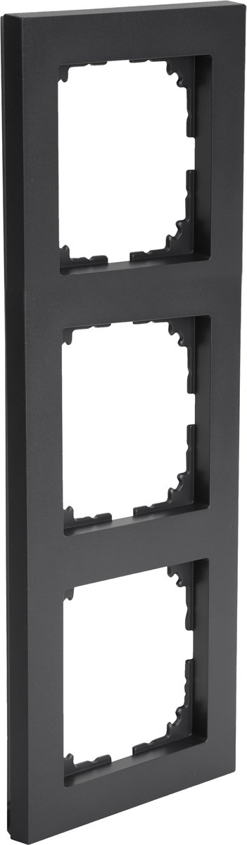 Merten System M Pure afdekraam - inbouw - 3-voudig - antraciet