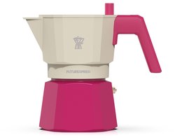 Italiaans koffiezetapparaat - PEZZETTI - FUTUREXPRESS - Aluminium - 3 kopjes - Fuchsia
