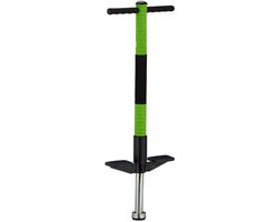 Pogo stick - kinderen - max. 35 kg - rvs - antislip - groen