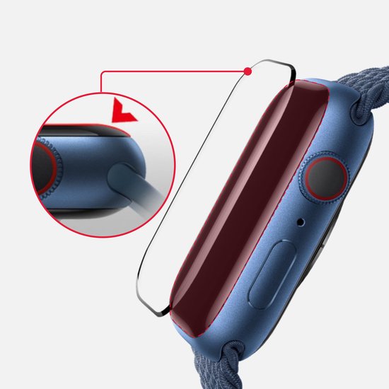 BLUEO 46mm Screenprotector - Geschikt voor Apple Watch 11 en 10 met Applicator