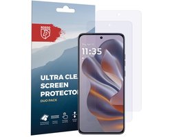 Rosso Screen Protector Geschikt voor Motorola Edge 60 Neo | Ultra Clear Duo Pack | TPU Folie | Case Friendly Beschermfolie | 2 Stuks