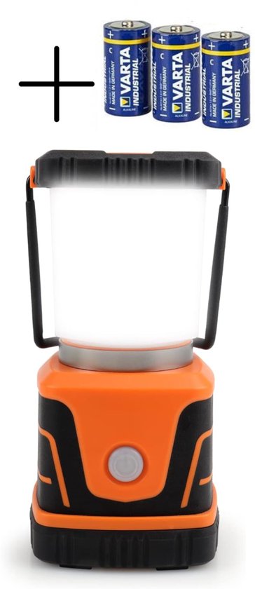 Lampe de secours - Lampe de secours en cas de panne de courant - Lampe de secours pour la guerre - Piles incluses - 1500 lumens - Lampe de secours pour la maison - Lampe de camping - Lampe de tente