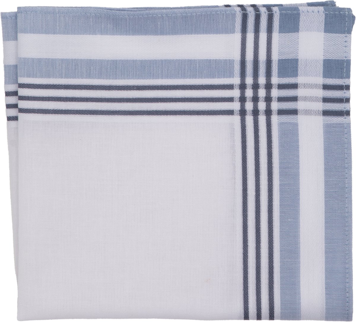 Tiseco Elegante Dameszakdoeken Alta 2 - Luxe Indigoblauwe Katoen - Set van 6 Stuks - 30x30cm