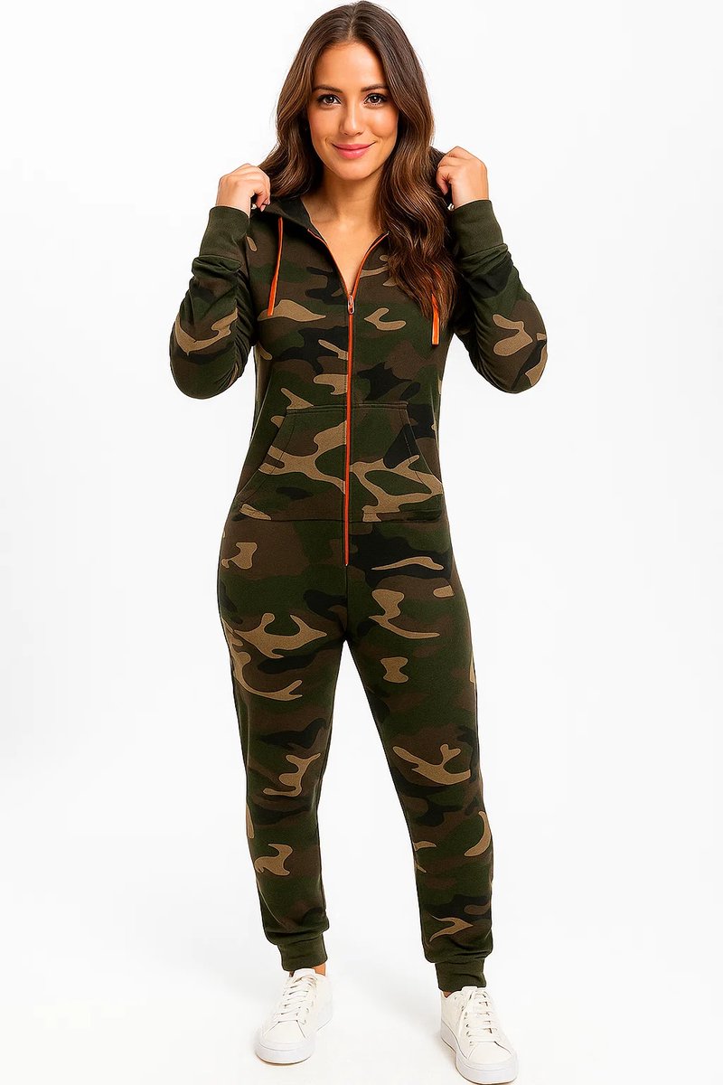 Camouflage Onesie - Huispak - Onesie mannen - Onesie Vrouwen — afbeelding 2