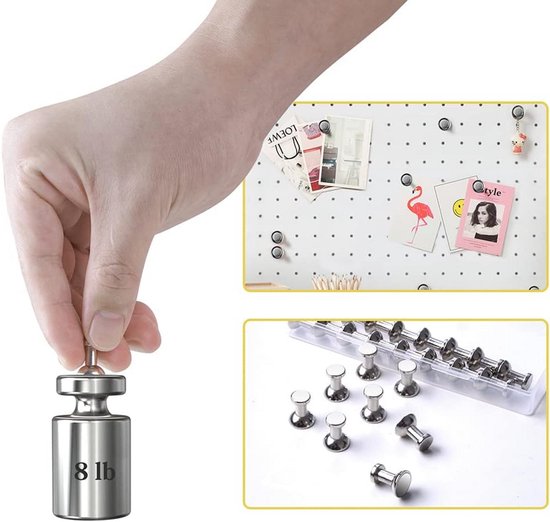 EPIGEIST 12 Magnetische Fotolijstjes Voor Koelkast – Herbruikbaar, Sterke Grip, Vintage Bruin, Makkelijk Foto's Wisselen