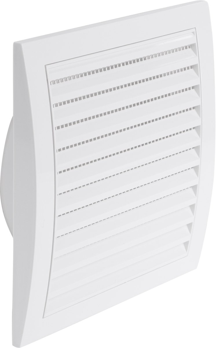 Starx lamelrooster - 190 x 190 mm - aansluitmaat Ã˜ 150 mm - kunststof - wit