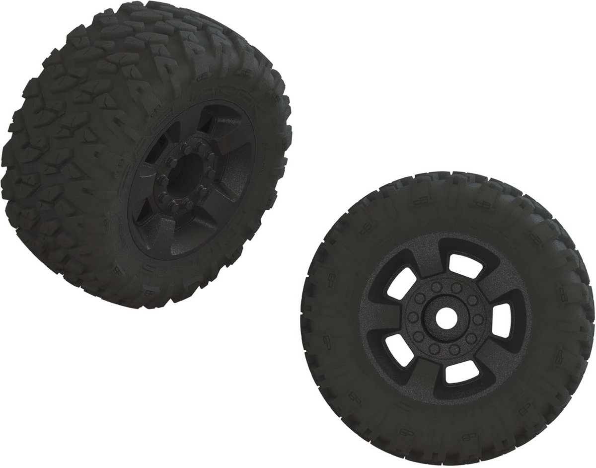 Pre-Mounted Multi-Surface Tire Set 17mm for Off-Road Vehicles