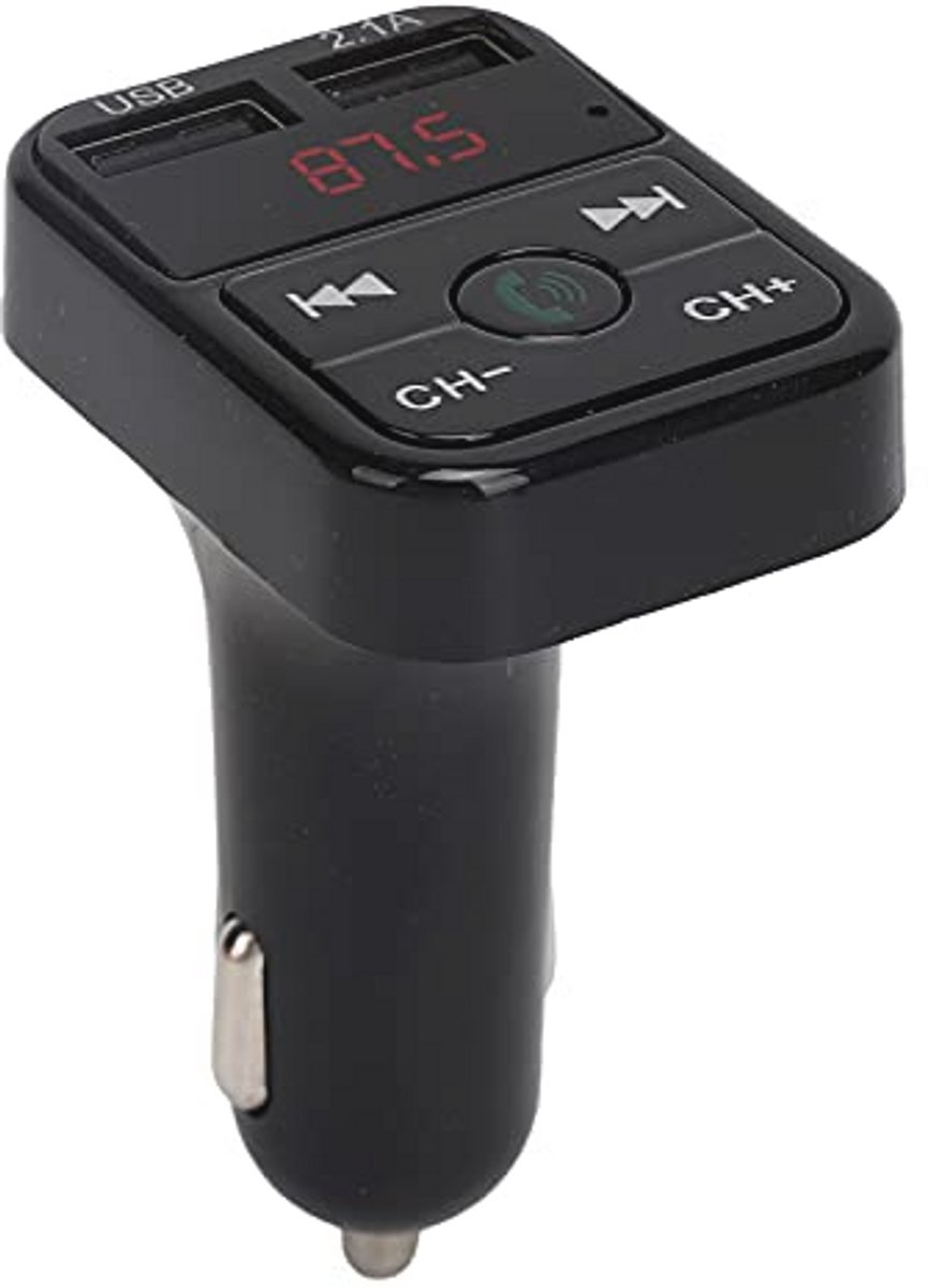 Bluetooth FM Transmitter en MP3 Speler voor Auto met Snellader en LED Scherm
