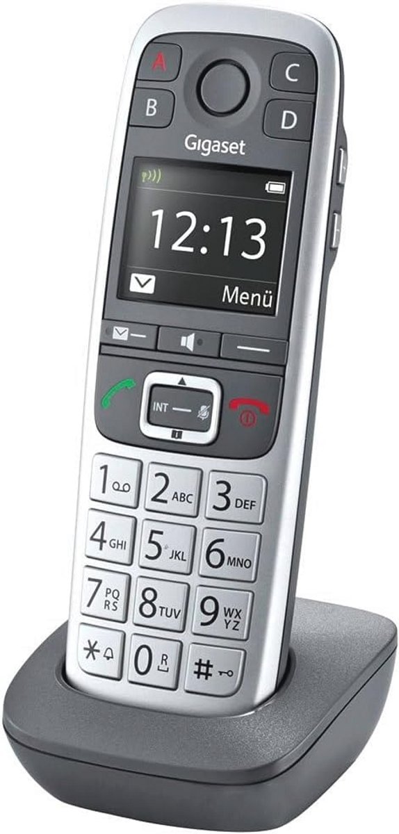 Draadloze Seniorentelefoon met Oplaadstation - DECT Handset voor Router en DECT Basis - Geschikt voor AVM Fritzbox - Noodoproepfunctie met 4 Nummers - Grote Knoppen