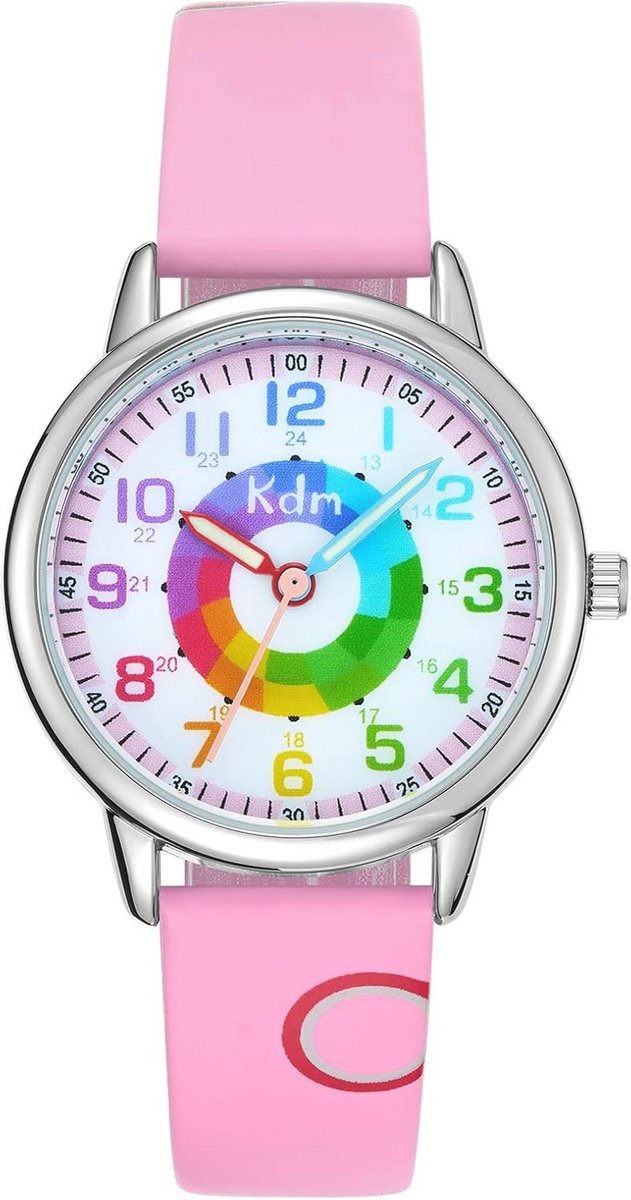 Waterdicht kinderhorloge leren band met 3D sterrenontwerp