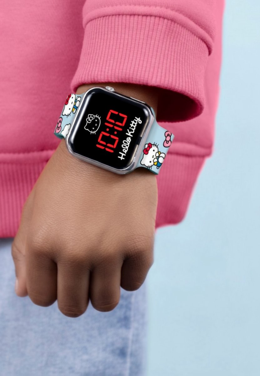 Hello Kitty LED Horloge met Bedrukte Band
