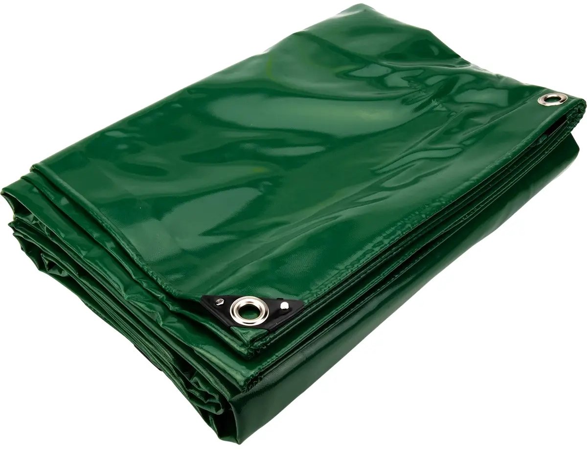 Groen PVC Afdekzeil 2x3 m (650gr/m2) - Stevig Bisonyl Dekzeil - Waterdicht Dekkleed voor Bescherming