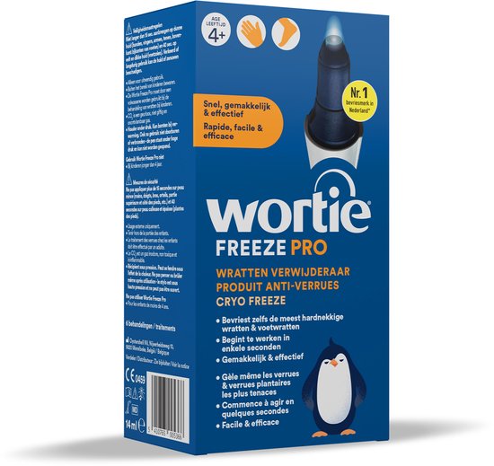 Wortie Freeze Pro wrattenverwijderaar 50 ml - eenvoudig Wratten en Voetwratten bevriezen, effectieve werking binnen 10 tot 14 dagen, Medische hulpmiddelen voor Voet Wrattenbehandeling
