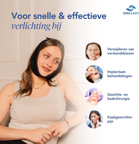 Chillaxy Coldpack Kaak – Icepack, Coolpack, IJspack – Koud Compress tegen Pijn & Zwelling – Gelpack Herbruikbaar