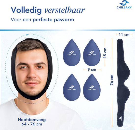 Chillaxy Coldpack Kaak – Icepack, Coolpack, IJspack – Koud Compress tegen Pijn & Zwelling – Gelpack Herbruikbaar