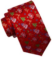 Cravate Sorprese - Cravate de Noël - Rouge - Père Noël - Modèle 10 - Cravattes
