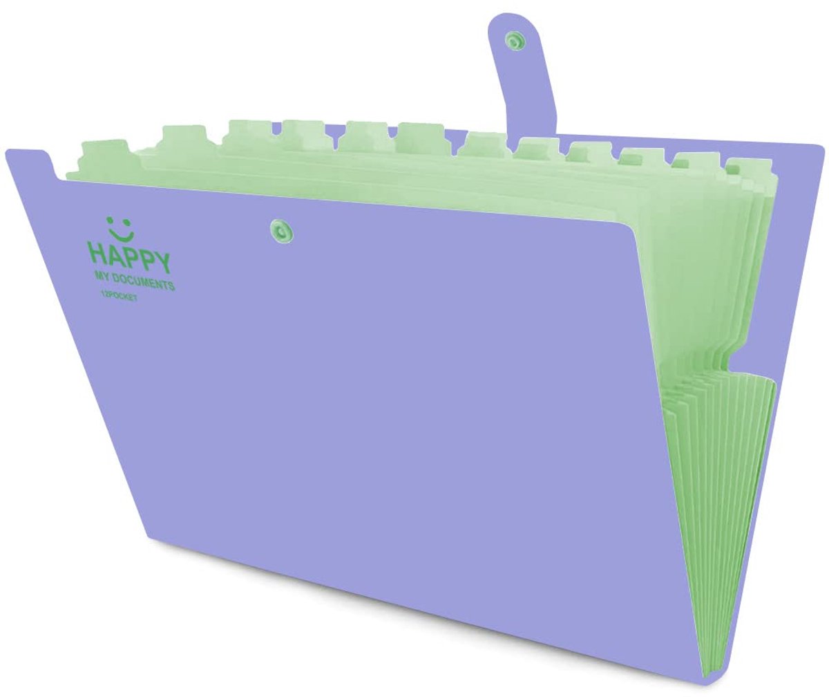 IMPERATORIS® Documentorganisator - Geschikt voor Notities en Papieren - Duurzaam en Waterbestendig - Overzichtelijke Opslag - Ideaal voor Kantoor, School en Thuis - paars
