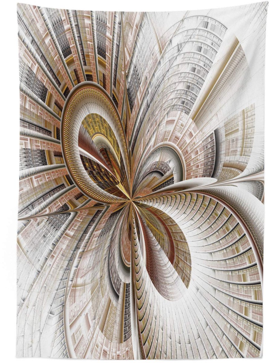 ABAKUHAUS Steampunk Tafellaken – 140x200 cm – Satin-Mix – Meerkleurig