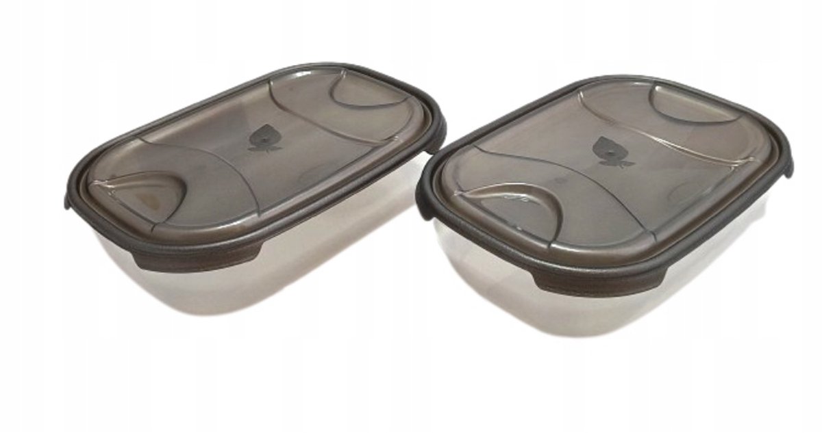2 Stuks Voorraadbakjes – vershoudbakjes – 2*1,15L