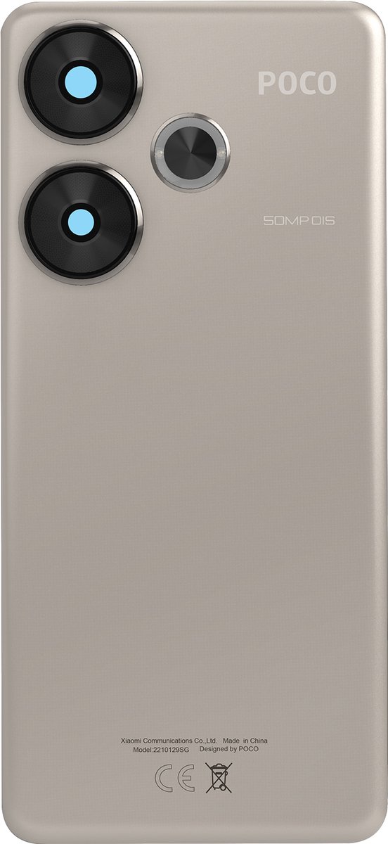 Xiaomi, Batterij cover voor Xiaomi Poco F6 Origineel Service Pack, Grijs