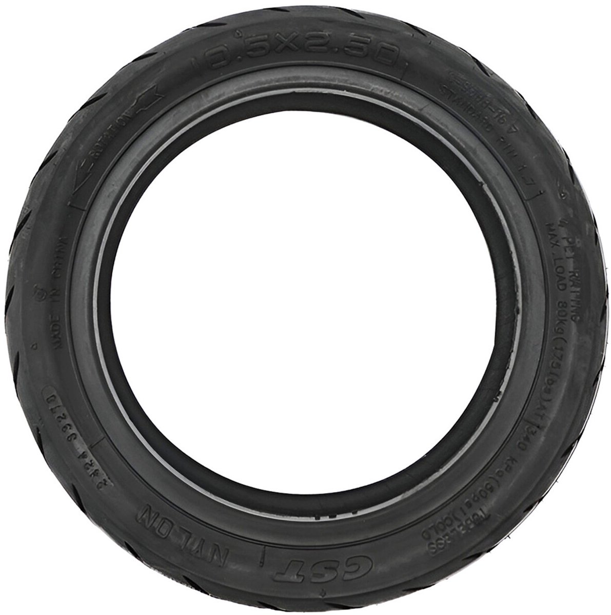 Avizar Band voor Niu KQi 300 10 Scooter in CST Tubeless Duurzaam Anti-lek, Zwart – foto 3