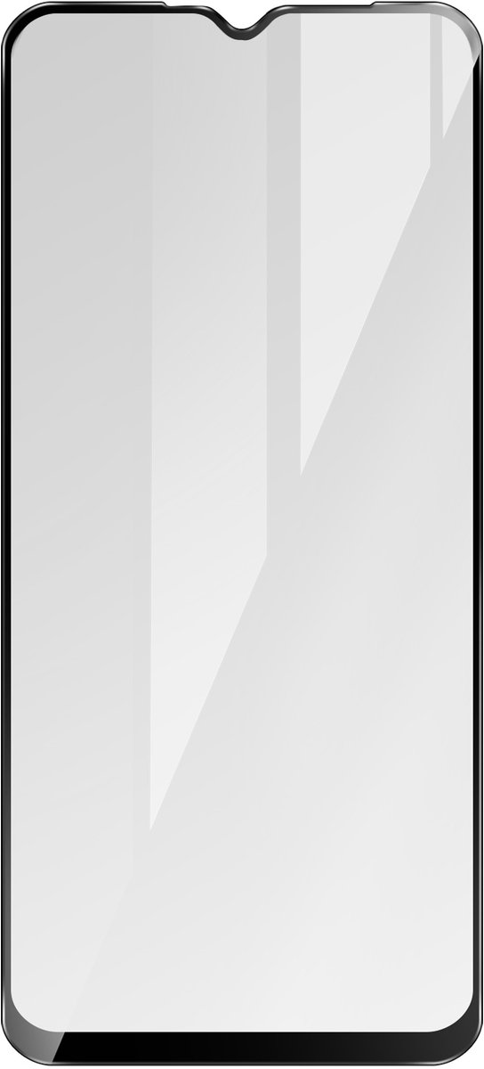 Oppo A15 9H Afgeschuind Akashi-omtrek zwart