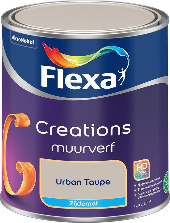 Flexa - Creations Muurverf Zijdemat - Urban Taupe - 1 L