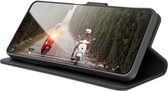 Zanae, Hoesje geschikt voor Google Pixel 4a 5G - Wallet Case & Stand, Zwart