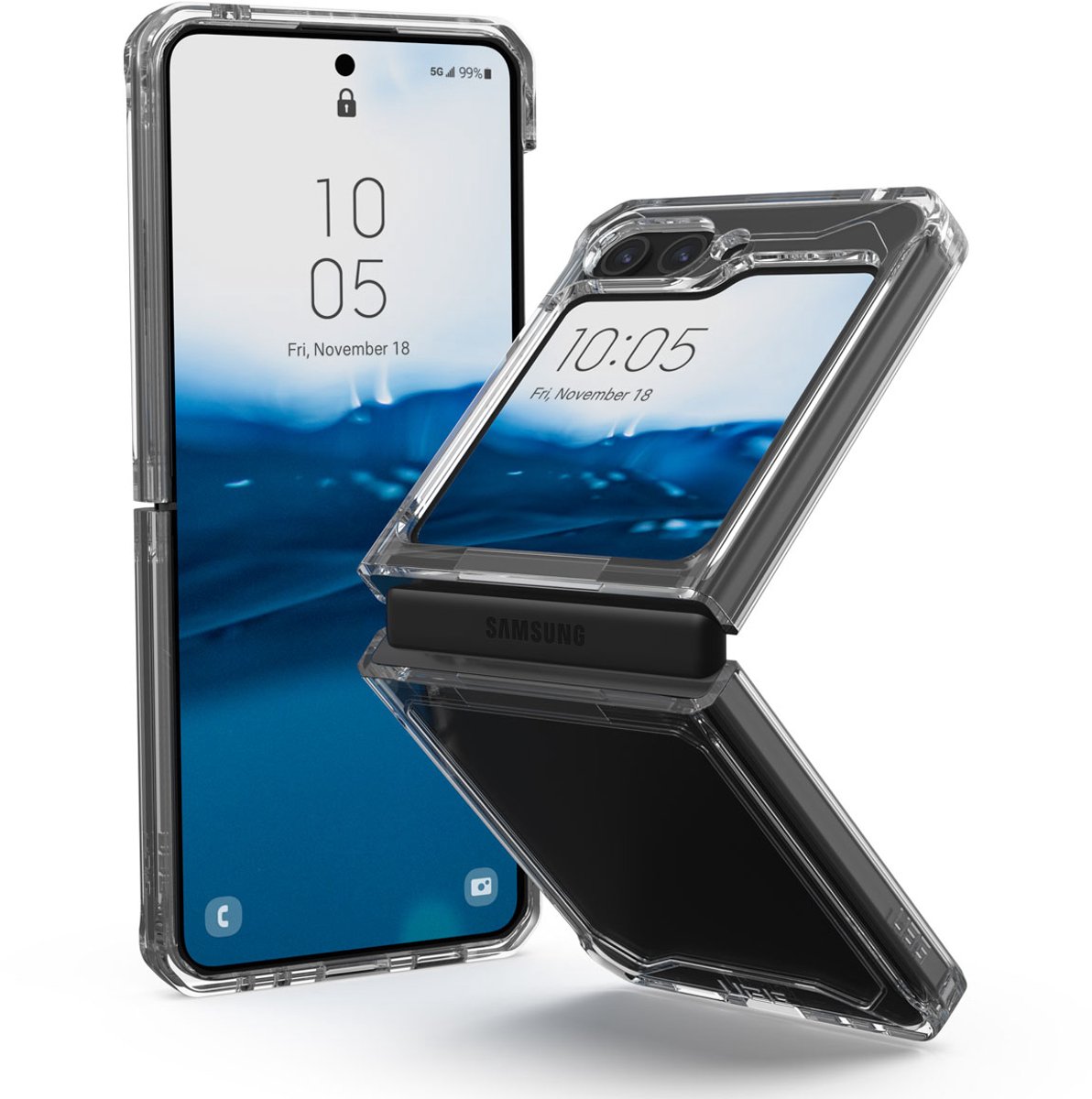 Urban Armor Gear Plyo Samsung Galaxy Z Flip 5 Hoesje Transparant