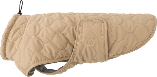 Wanderpfote Hondenjas – Gewatteerde hondenjas Stijlvol en elegant – Hondenjas Waterdicht – ideaal voor kleine en middelgrote honden (Beige, M)