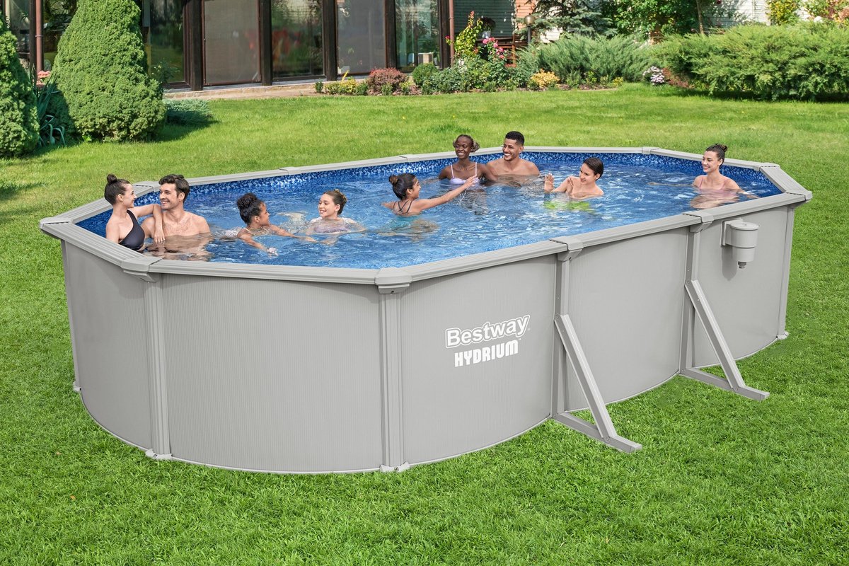 Bestway Hydrium pool set with steel wall - Oval - 610 x 366 x 122 cm
