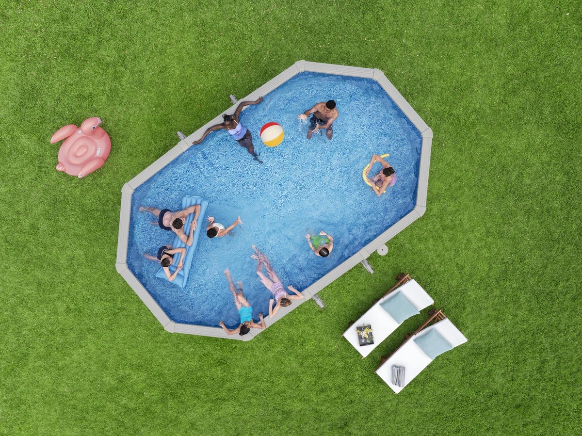 Bestway Hydrium pool set with steel wall - Oval - 610 x 366 x 122 cm