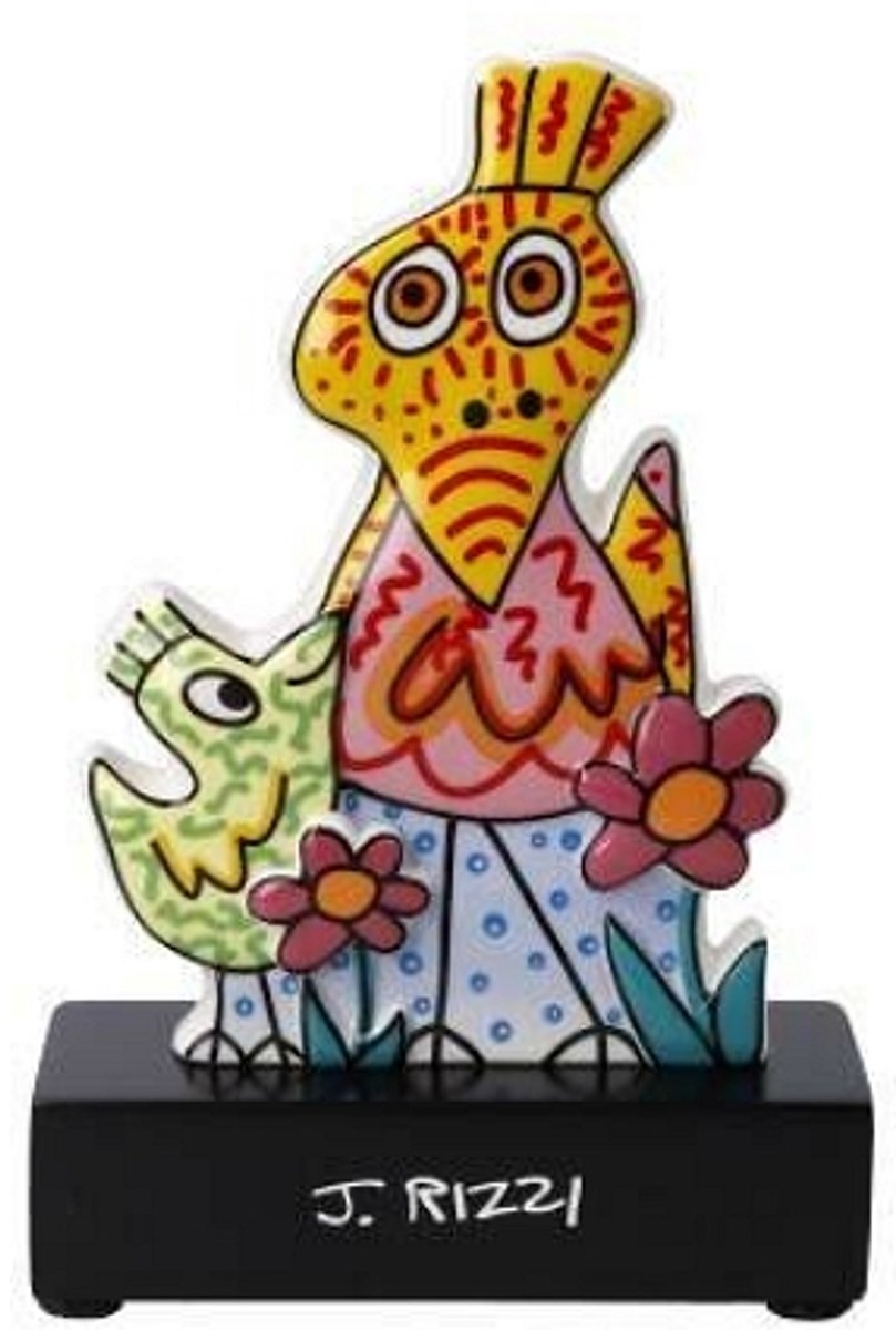 Goebel James Rizzi | Decoratief beeld / figuur Mommy is the best 14 | Porselein - 14cm - Pop Art Divers