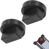 2 stuks - rubberen kriksteun - rubberen kriksteun adapters - frame standaard adapter - autolift accessoires - framerailbeschermer - compatibel met BMW - 60×60×22mm - zwart