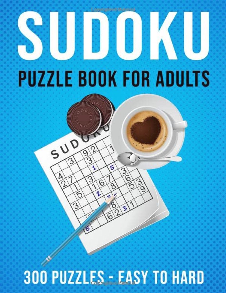 Sudoku Puzzelboek voor Volwassenen: 300 Grote Afdruk Sudoku Puzzels van Eenvoudig tot Moeilijk