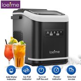 Machine à glaçons Zimoros - Glaçons - Autonettoyant - Capacité de glaçons : 12 kg - Réservoir de 1,4 litre - Pelle à glaçons - Signalisation de faible niveau d'eau - Fenêtre de visualisation