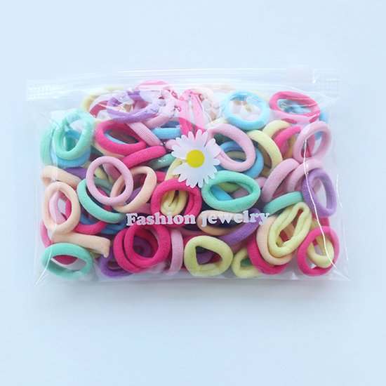 Arcs pour cheveux épais - 100 pièces - Pastel - Ø 20mm - 5mm d'épaisseur - Élastique - Accessoires de vêtements pour bébé Cheveux - Enfants - Tout-petit - Bébé - Filles - Femmes - Cadeau - Cadeau