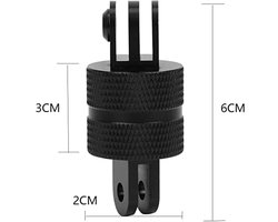 360 graden draaibare arm voor 3/4/5/6/7 aluminiumlegering roterende kogeladapter draaibare montage verlengaccessoires voor Campark ACT76 AKASO EK7000 Apeman sportcamera