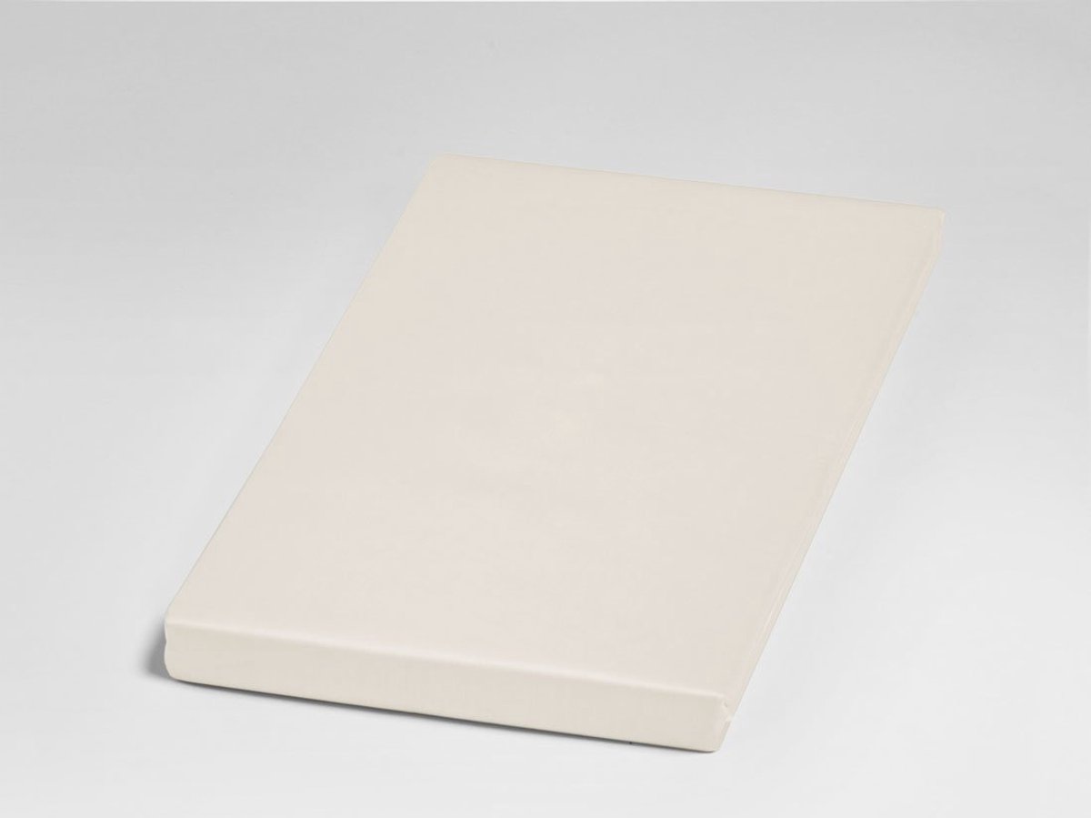 Yumeko hoeslaken extra hoog katoen satijn natuurlijk 180x210x40 - Bio, eco & fairtrade