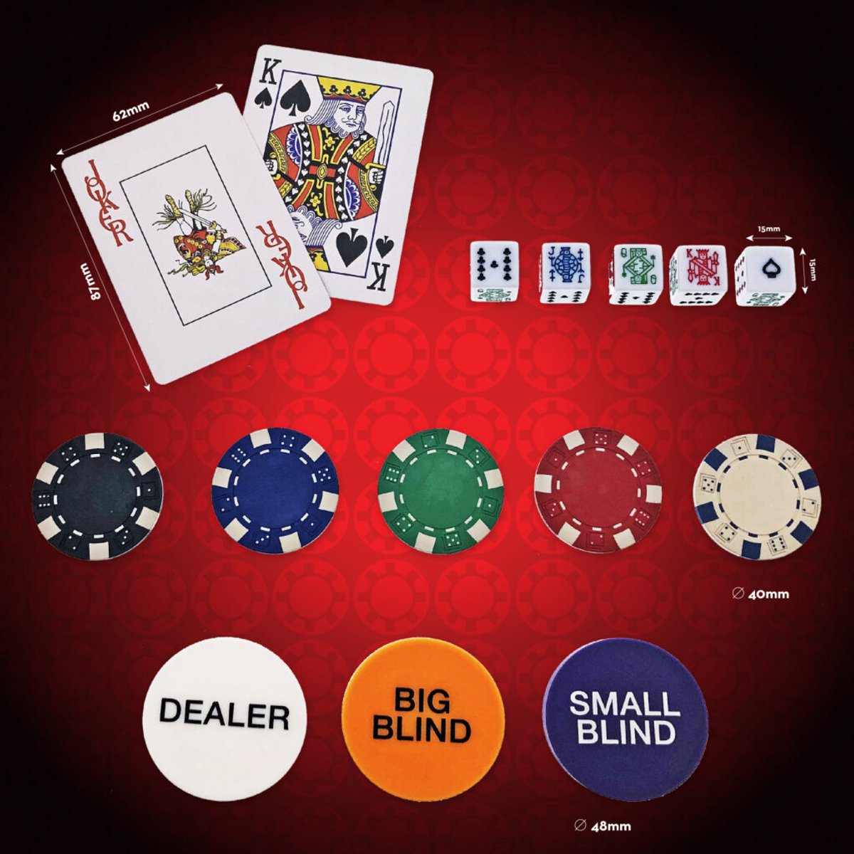 Grimaud Expert - Malette Poker 300 Jetons - Jeux de Société - - Ambia