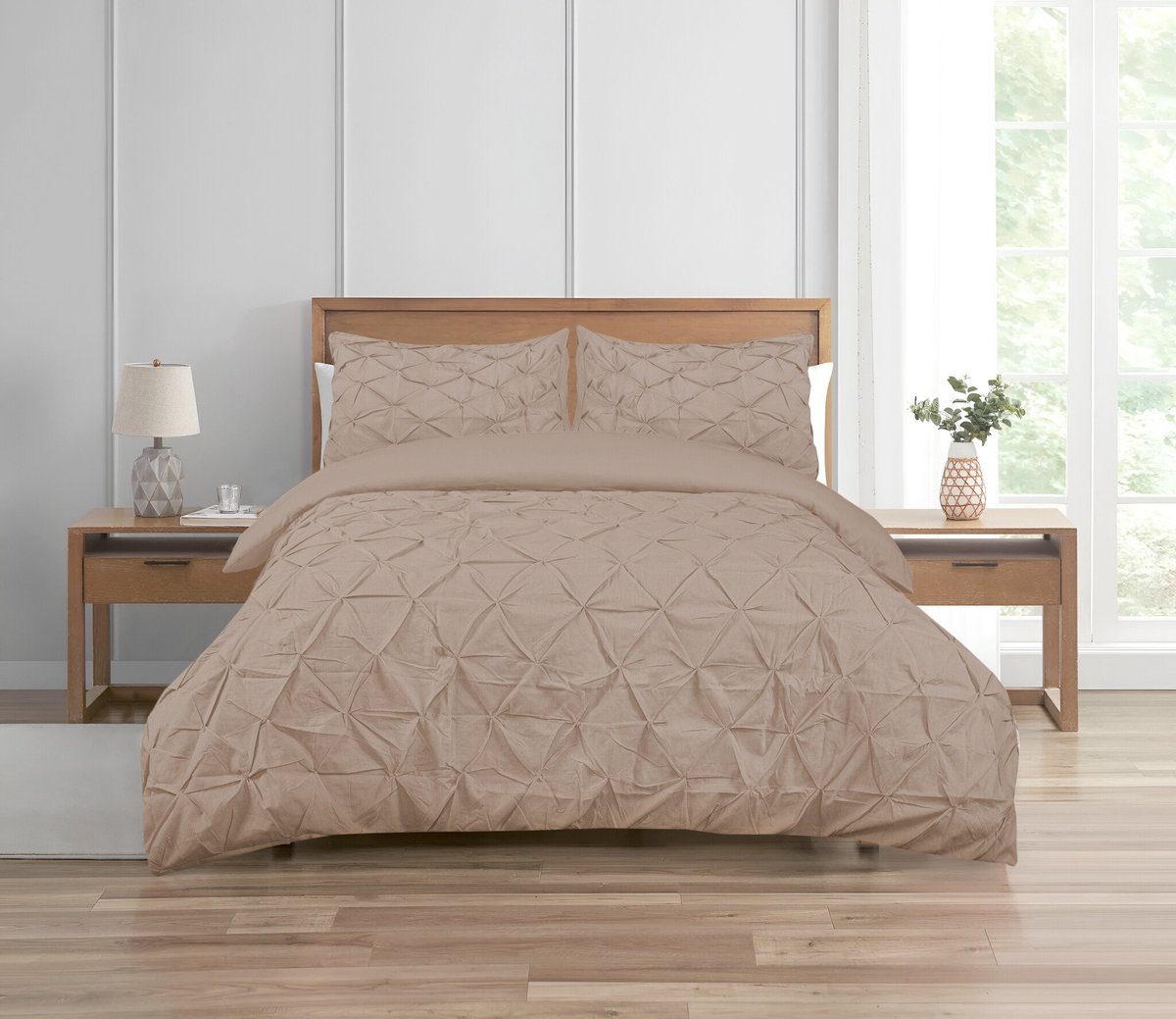 Beau Maison Dekbedovertrek Augustine Taupe 240x200/220 cm + 2 kussenslopen